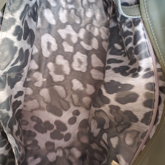 Longchamp Gatsby Snakeskin Exotic Green Leather Satchel Purse B3202 - Picture 9 of 10